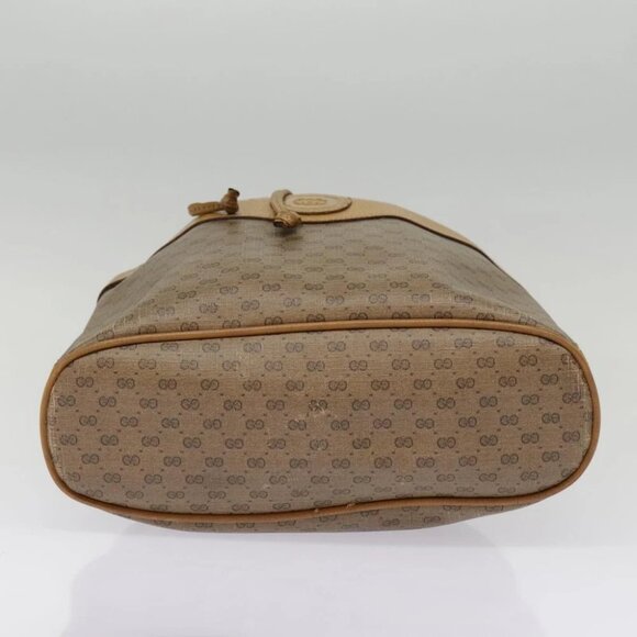 GUCCI Micro GG Supreme Shoulder Bag Beige Gold - Picture 5 of 15